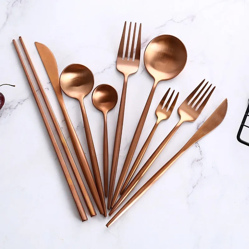 Rose Gold Flatware