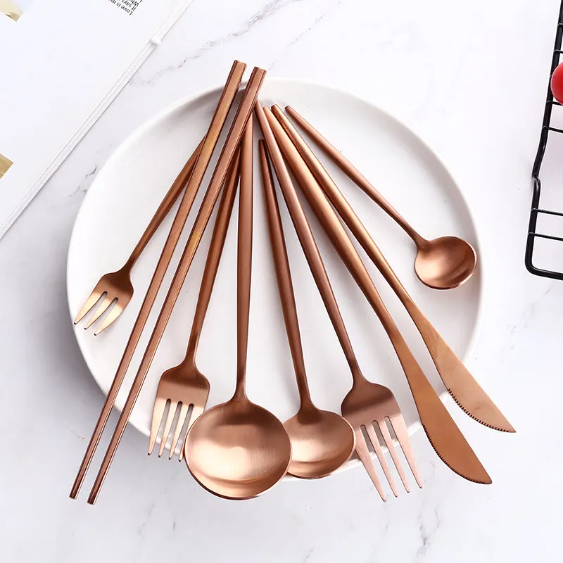 Rose Gold Flatware