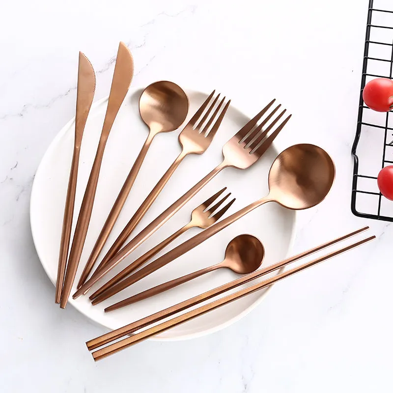 Rose Gold Flatware