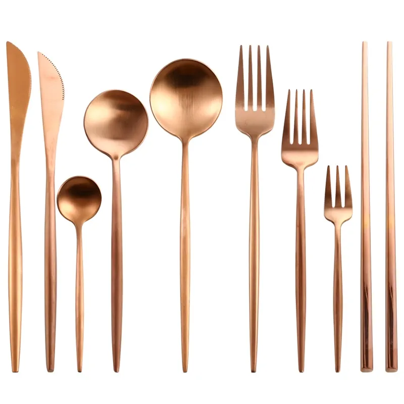 Rose Gold Flatware