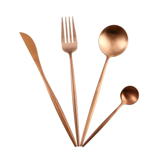 Rose Gold Flatware