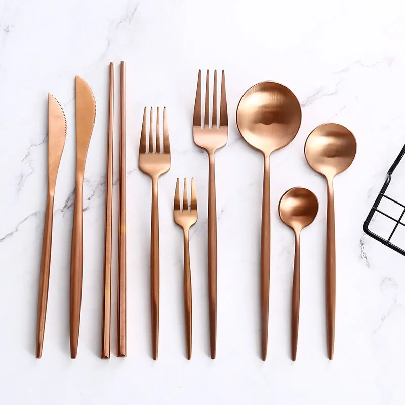 Rose Gold Flatware