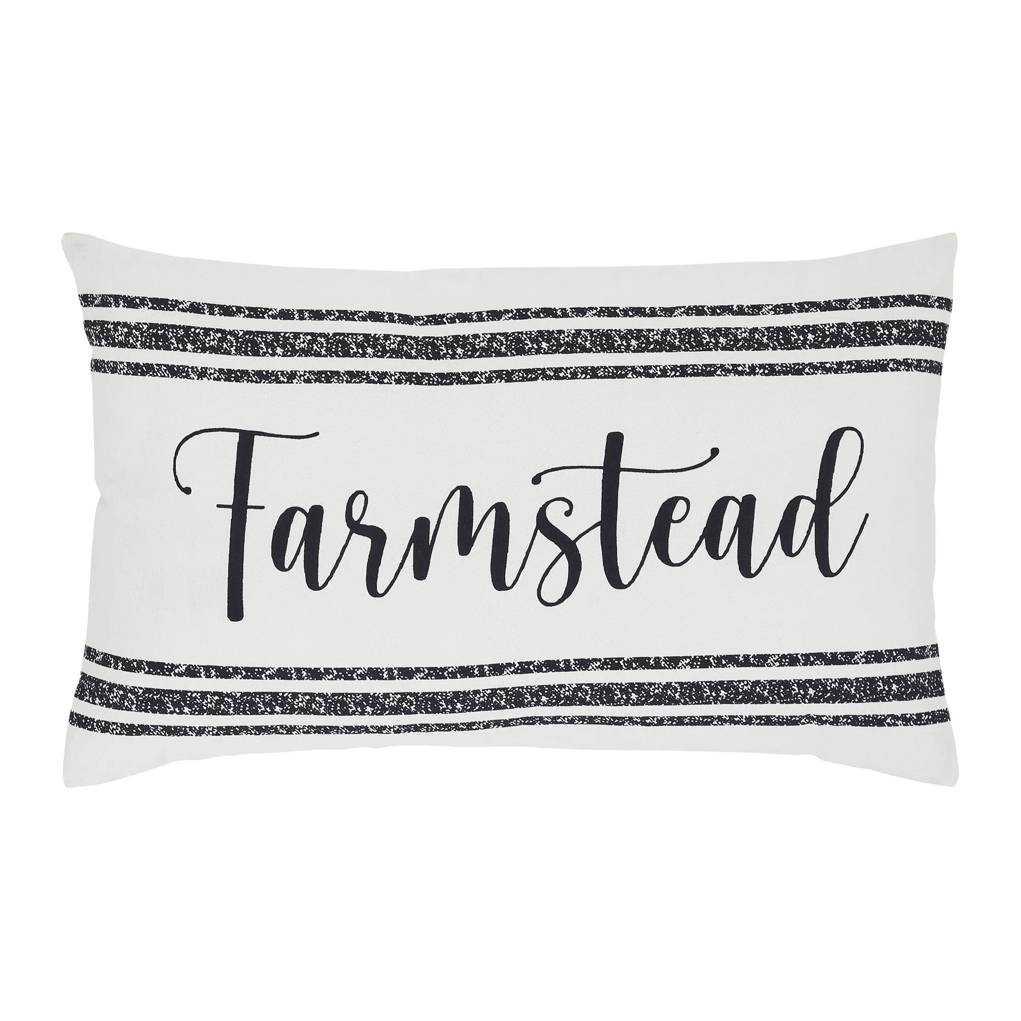 Sawyer Mill Black Farmstead Pillow 14x22" Filled