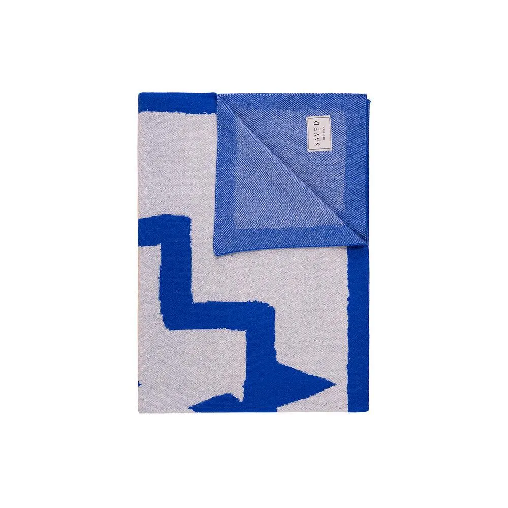 Sea Salt & Lapis Bodrum Cashmere Blankets by Saved NY