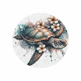 Sea_Animals_Turtle_Awd351101  Circular Micro Fleece Blanket 60"