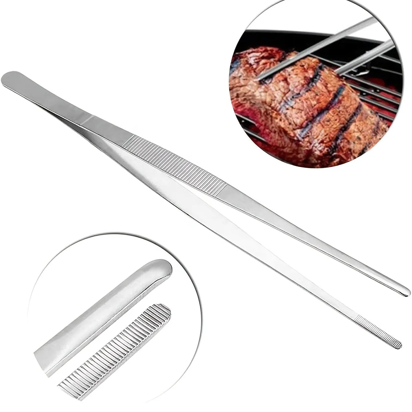 Stainless Steel Food Clip Multipurpose Kitchen Tool for Cooking