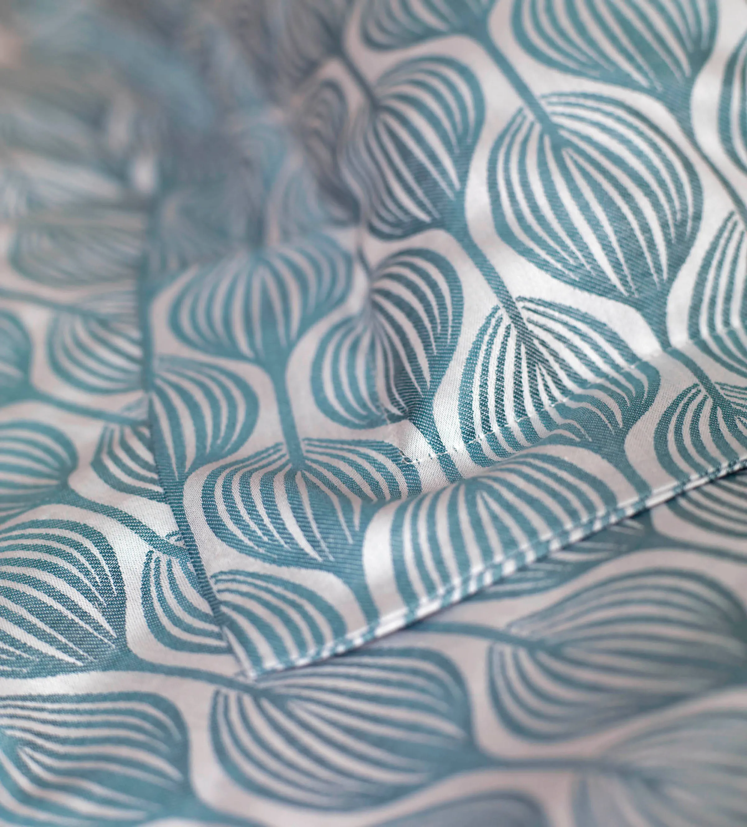 Teal Teasels 100% Cotton Oxford Pillowcase