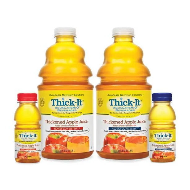 Thick-It AquaCare H2O Thickened Apple Juice Honey Consistency, 1/2 Gallon