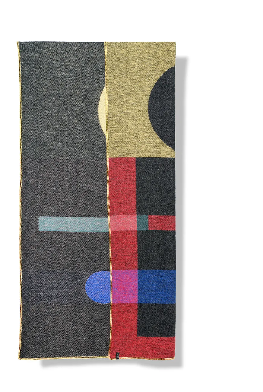 Wool Blanket "Bauhaused" by Michele Rondelli