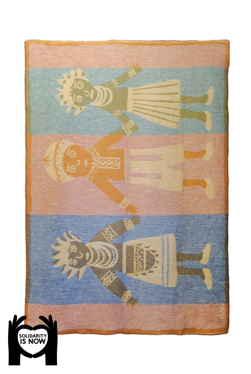 Wool Blanket "Children Guards" by Maria Prymachenko - Limited Edition