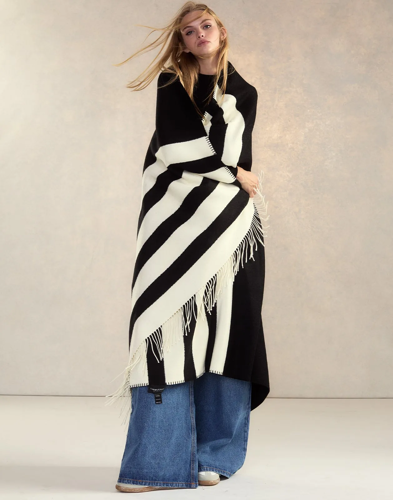 Wool Cashmere Blanket Wrap